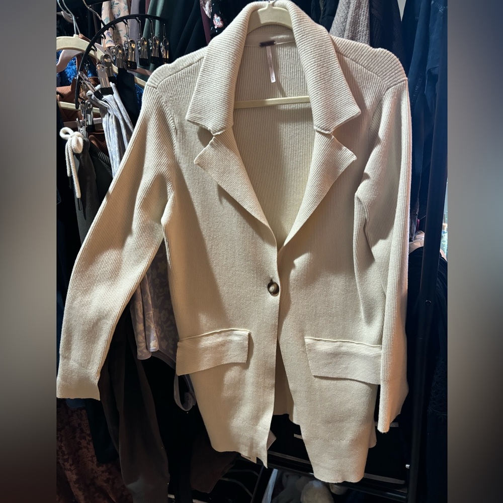 Free People Cream Sweater